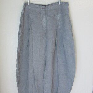 OSKA Gray Linen Balloon Barrel Size 3 Pants